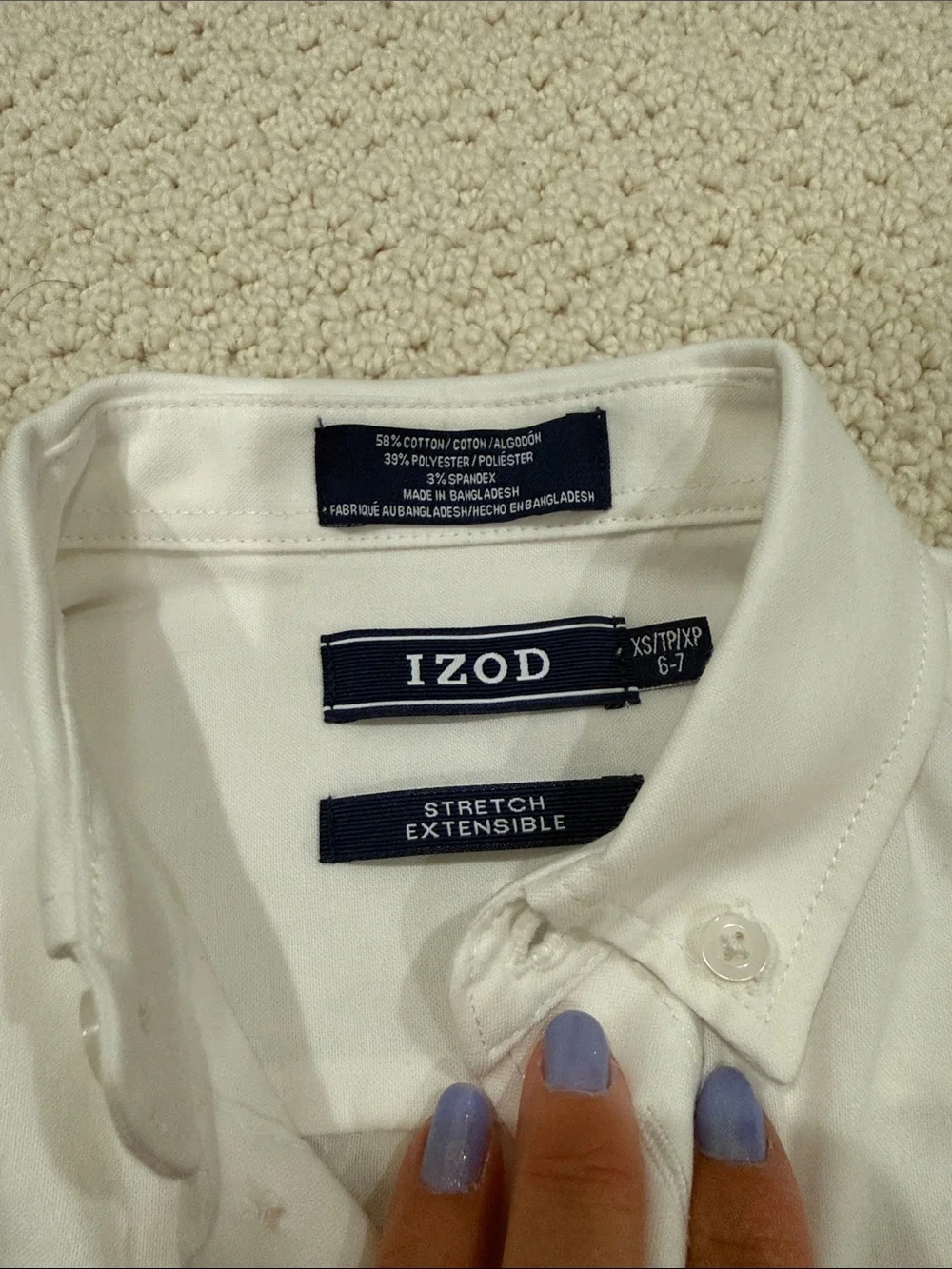 Boy’s Classic White Button-Down Shirt